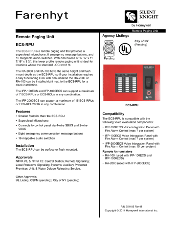 Ecs Rpu Datasheet Manualzz