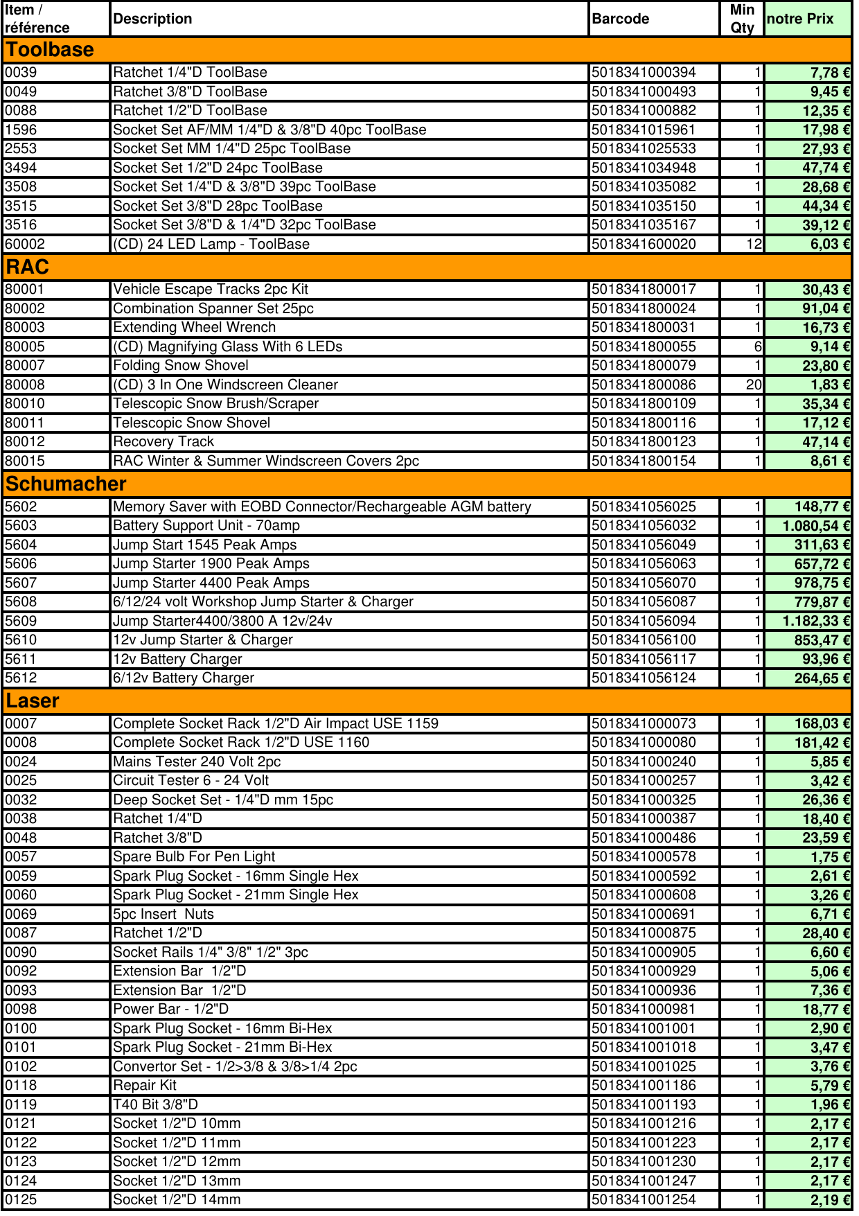 14 Liste Des Prix Manualzz