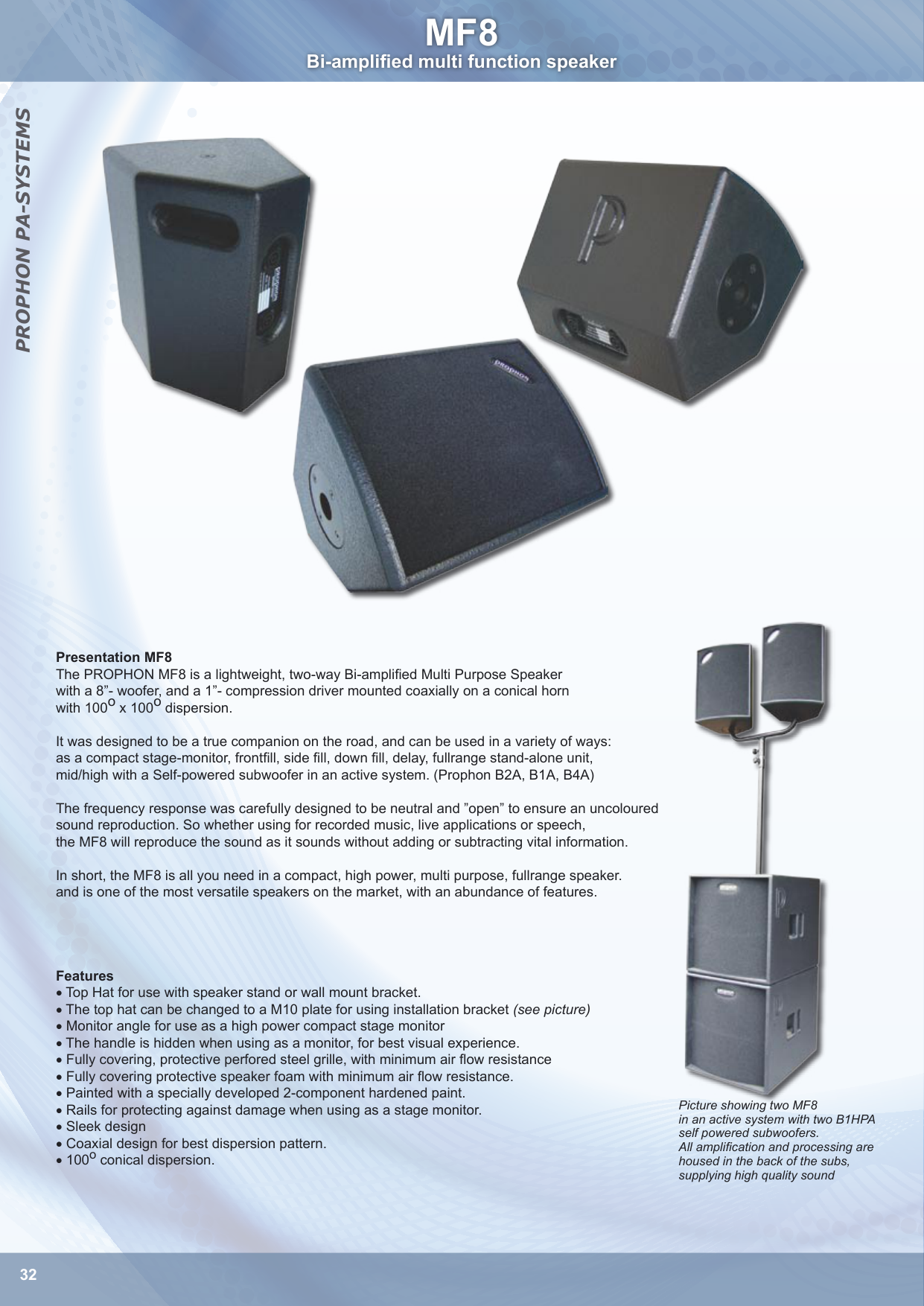 side fill stage monitors