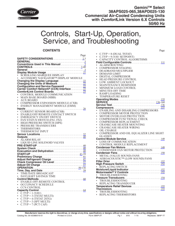 Controls Start Up Operation Service And Troubleshooting Manualzz