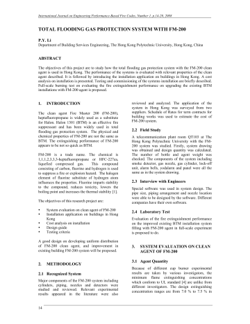 Total Flooding Gas Protection System With Fm 0 Manualzz Total Flooding Gas Protection System With Fm 0 Manualzz