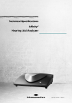 Hearing Aid Analyzer Affinity AC440, REM440, HIT440 Technical Specifications