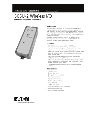 505U-2 Wireless I/O | Manualzz