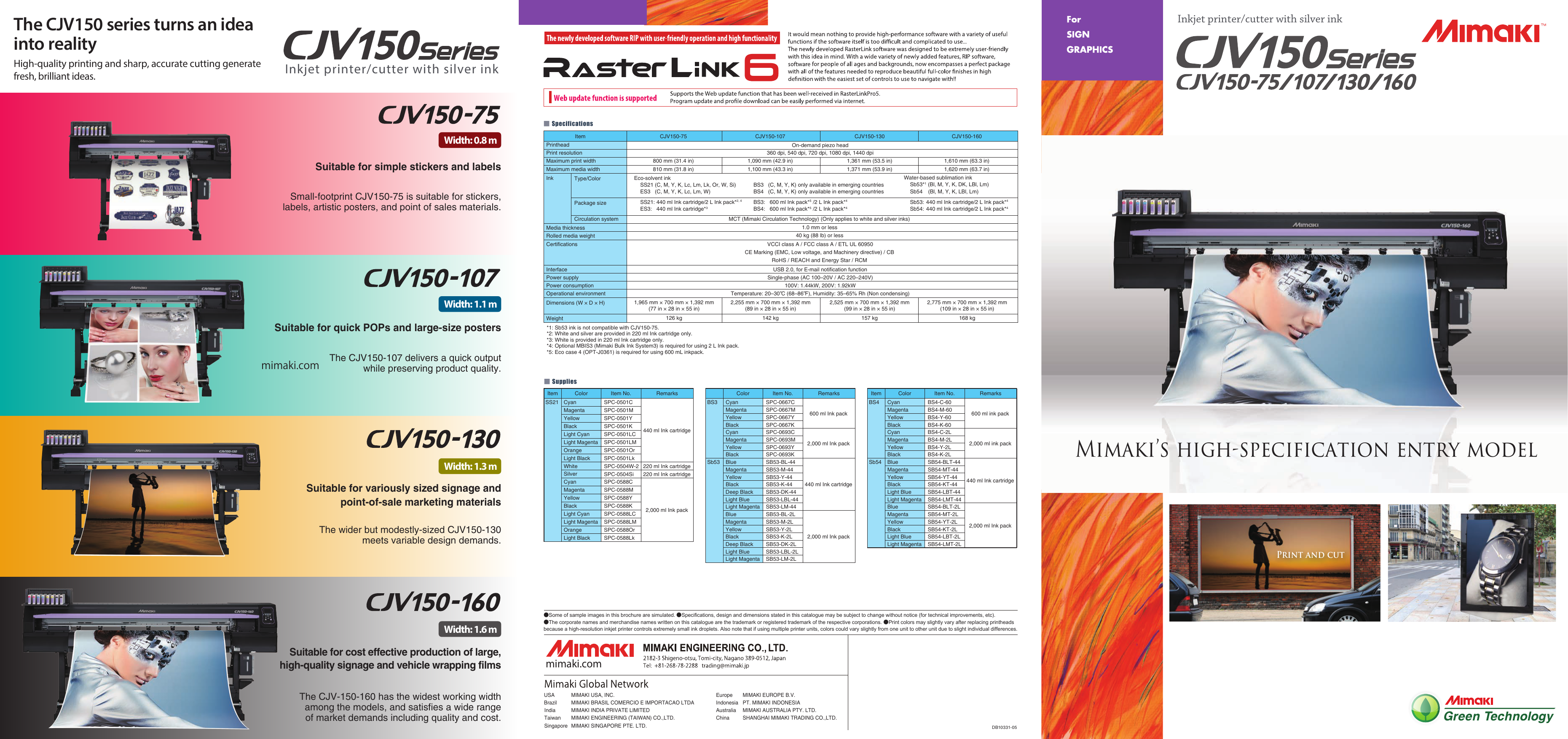 MIMAKI CJV150-75/107/130/160 CJV300-130/160 Service Manual maintenance manual 