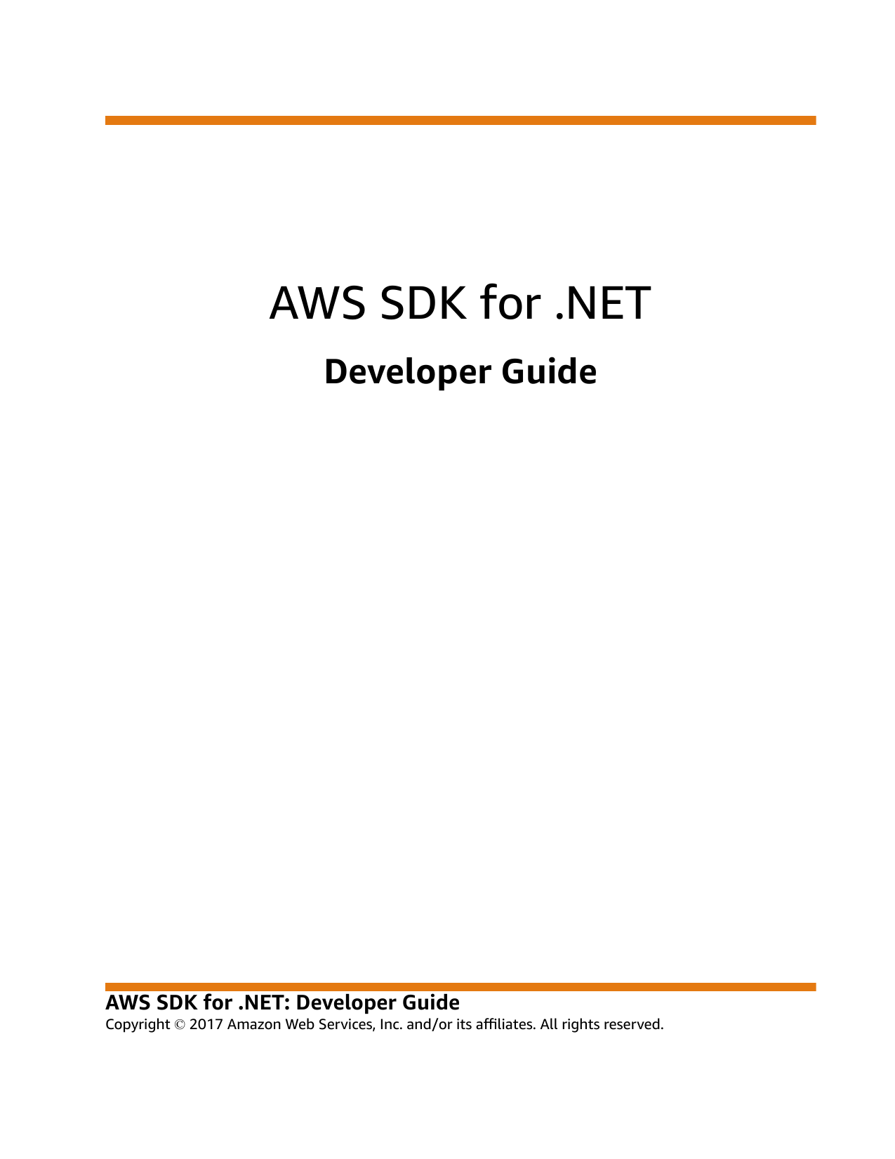 Aws Sdk For Net Developer Guide Manualzz