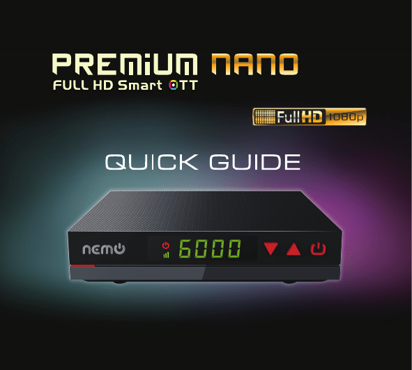 Nemo-PREMIUM NANO-V16-QUICK GUIDE | Manualzz