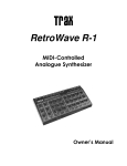 Trax RetroWave R-1 Owner's Manual