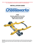 Chassisworks 7701 Front Clip Installation Guide