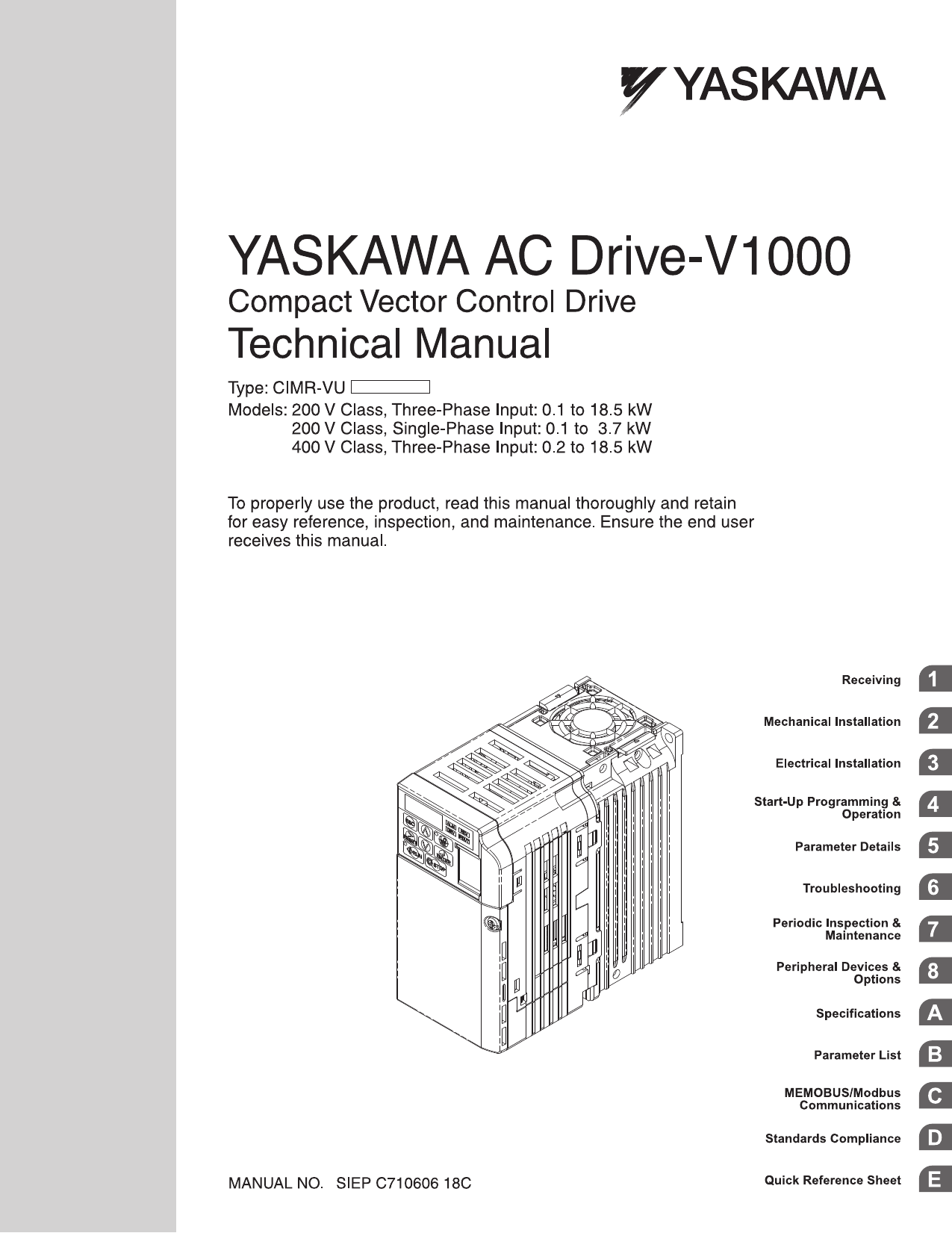 Yaskawa E7 Manual