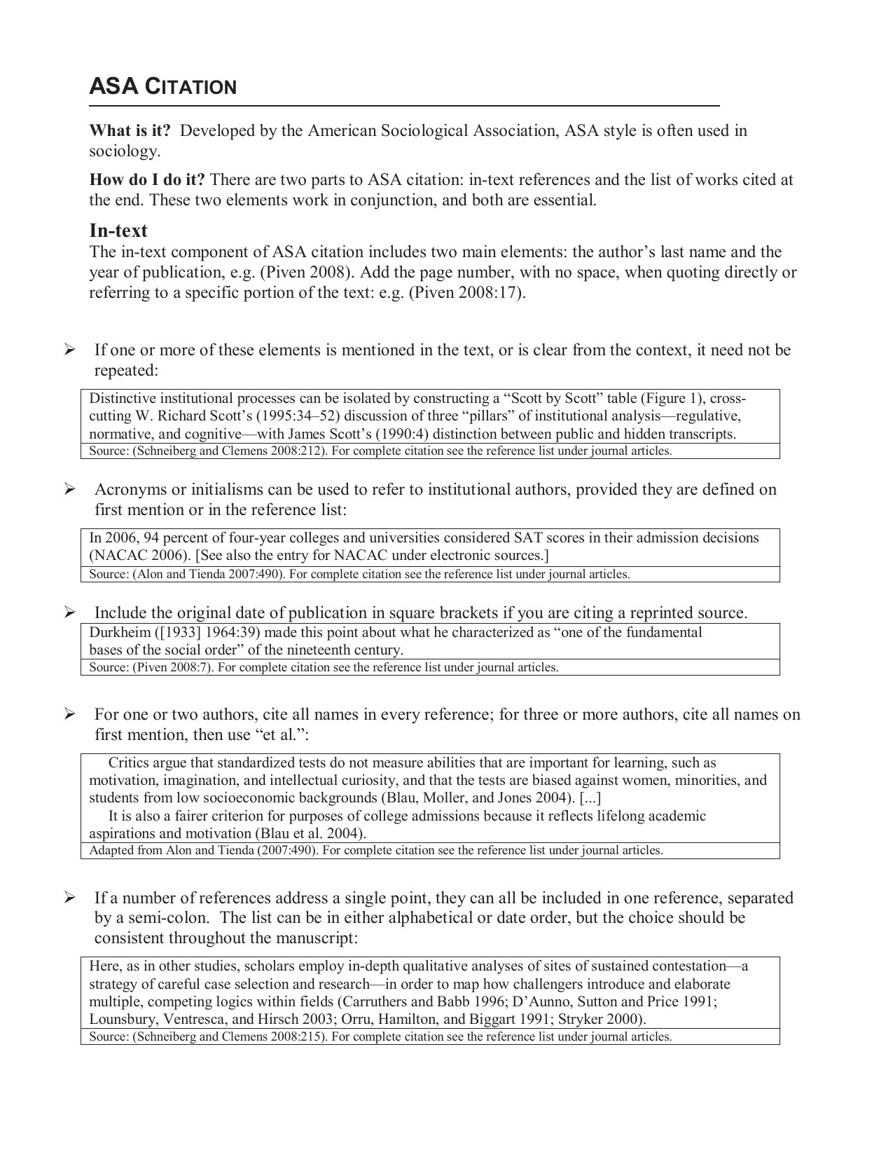 Asa Citation Utsc University Of Toronto Manualzz