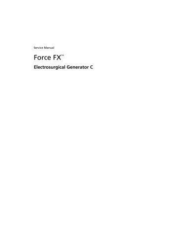 Covidien Force FX Service manual | Manualzz