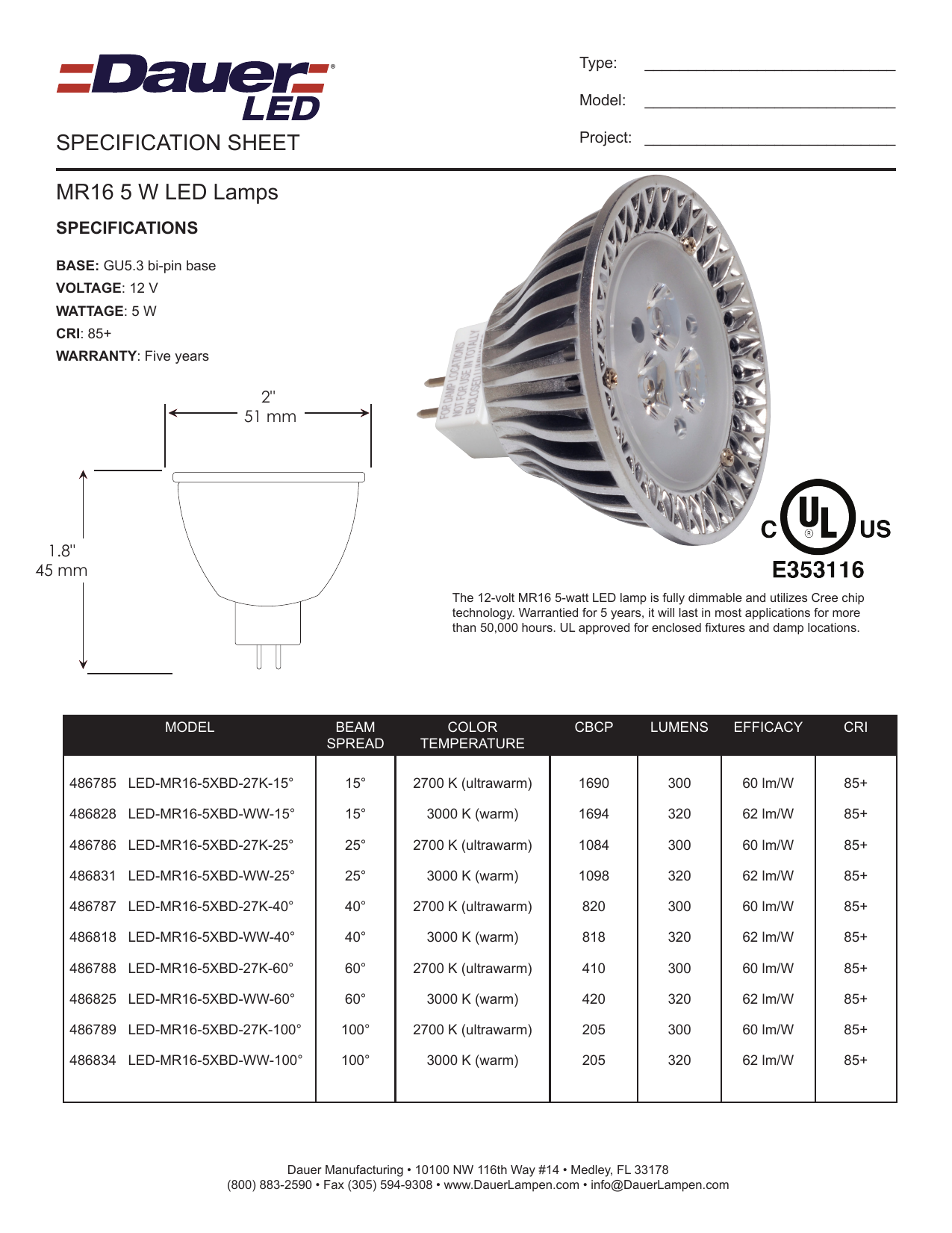 specification-sheet-mr16-5-w-led-lamps-manualzz