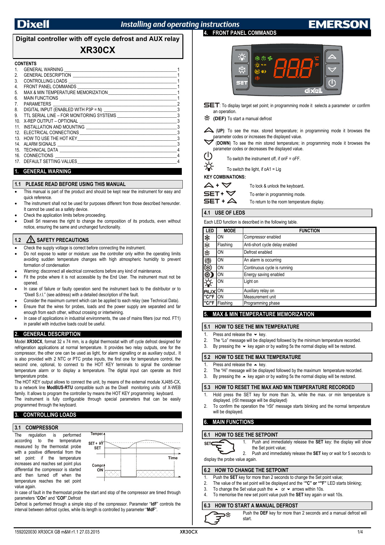 Dixell Xr30cx Manual