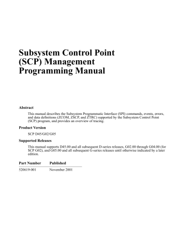 Subsystem Control Point Scp Management Manualzz