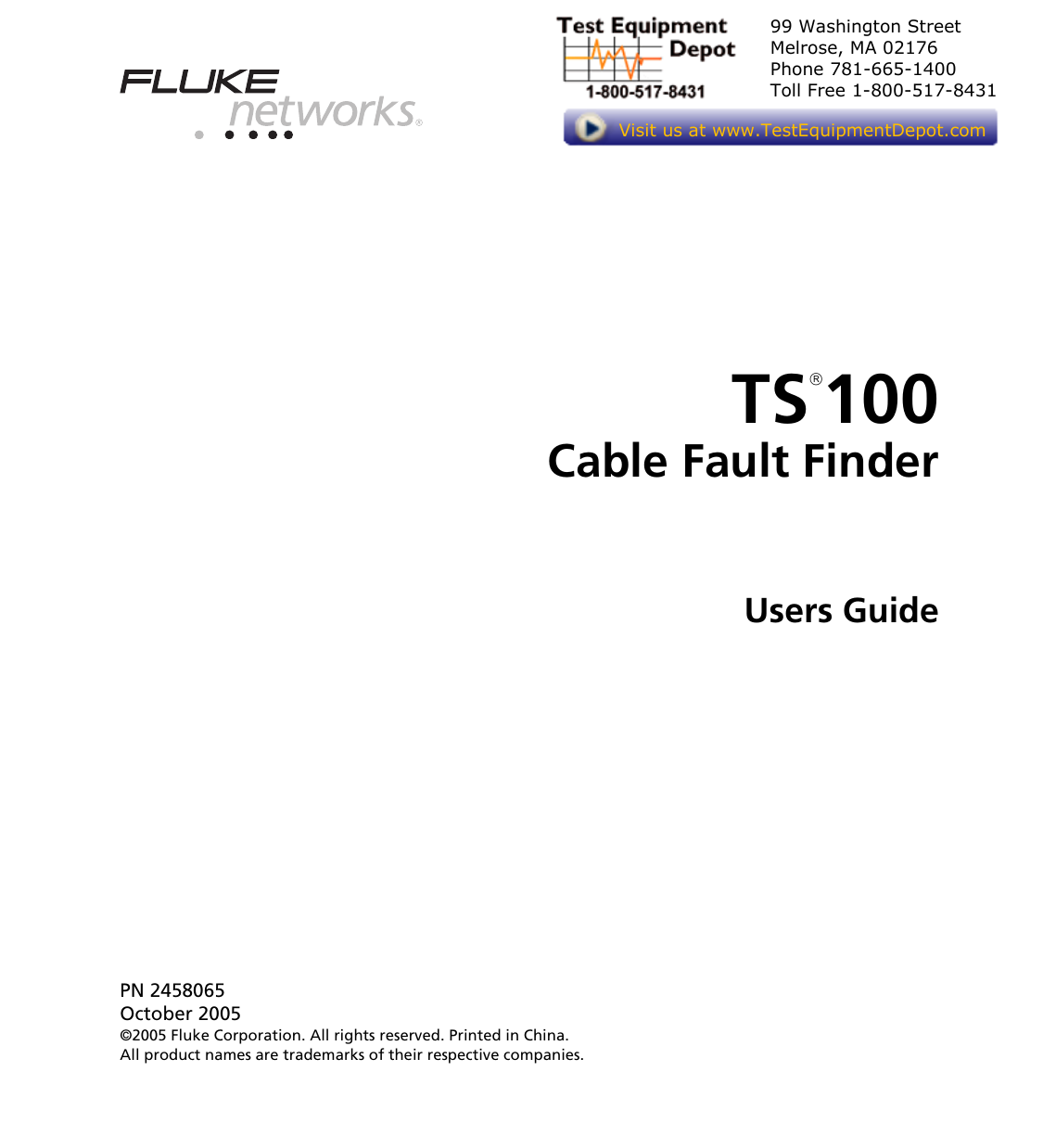Cable Fault Finder Manualzz