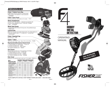 Fisher F4, F4 Printer Owner's manual | Manualzz