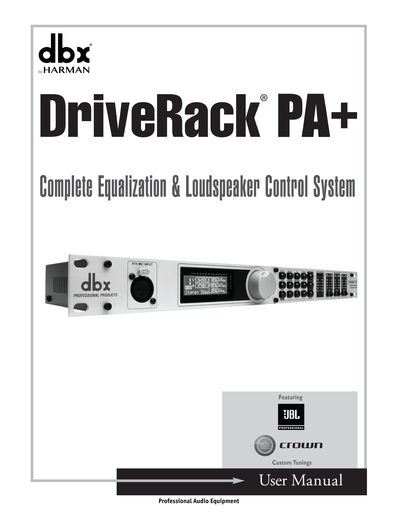 dbx driverack 260 manual instalar