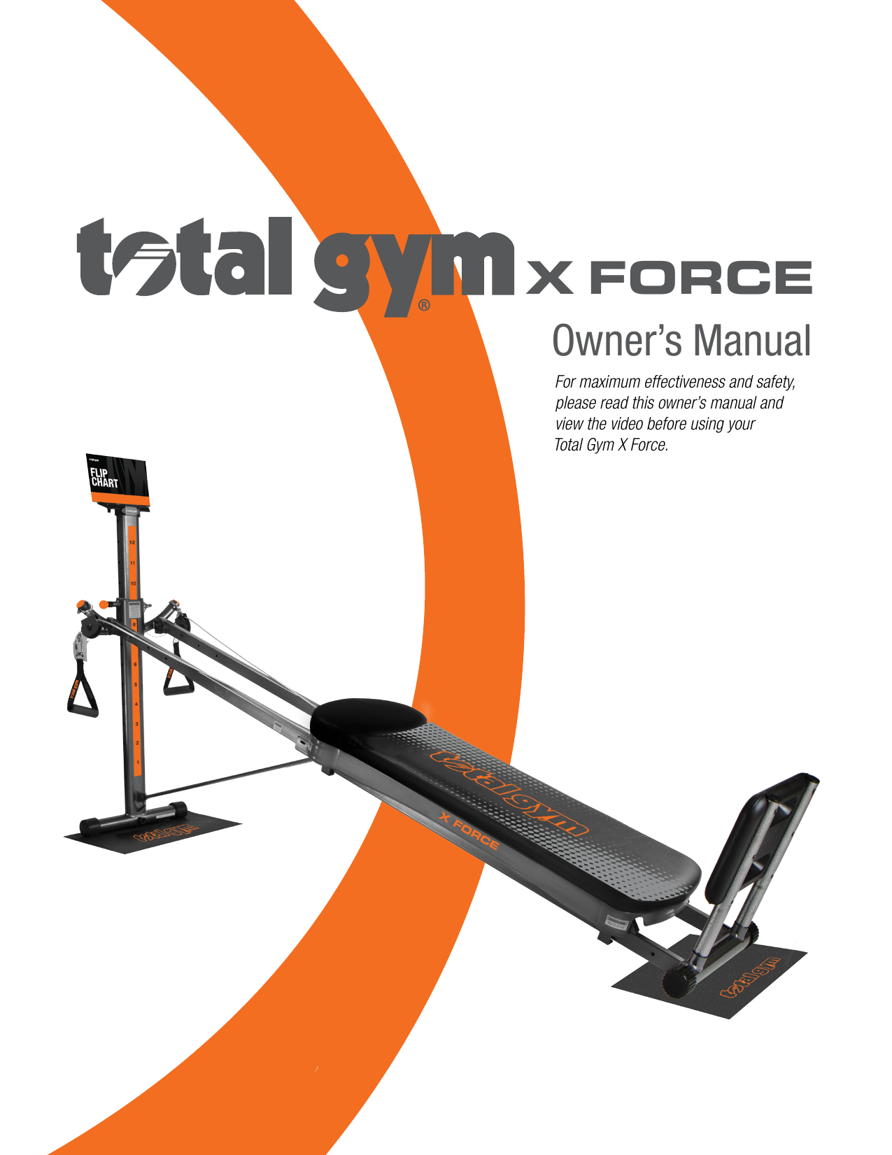 Total Gym XForce Owner's Manual Manualzz