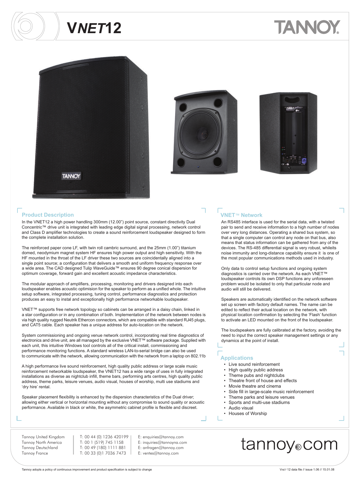 factory tannoy system