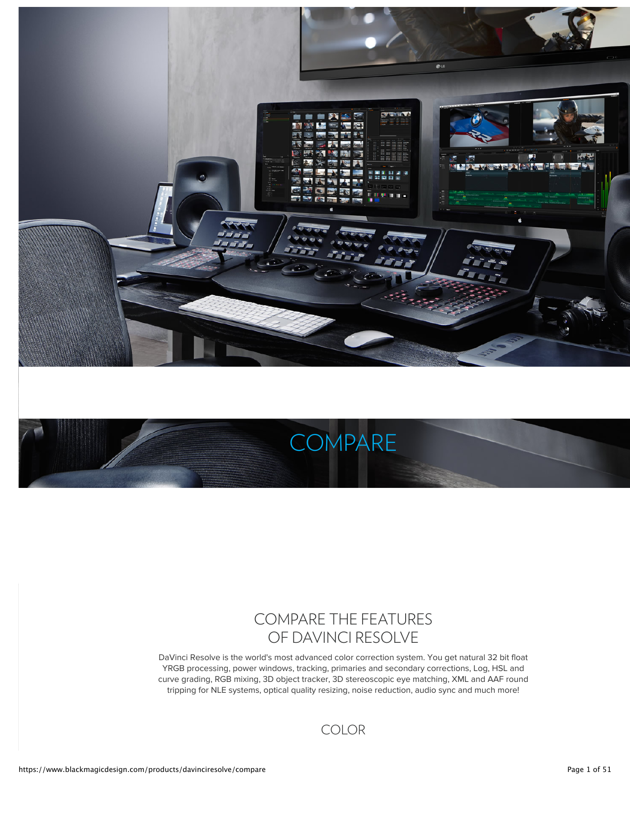 Blackmagic Design Davinci Resolve 11 Compare Manualzz