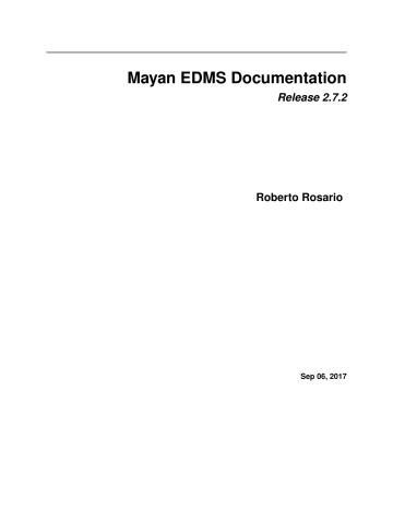 Mayan Edms Documentation Manualzz