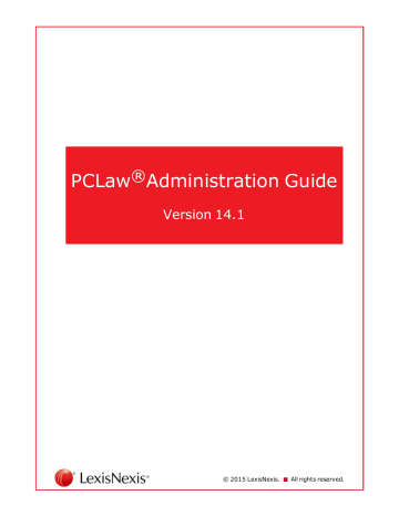 PCLaw Administrators Guide | Manualzz