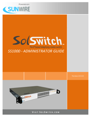 Sunwire SS1000 Administrator Guide | Manualzz