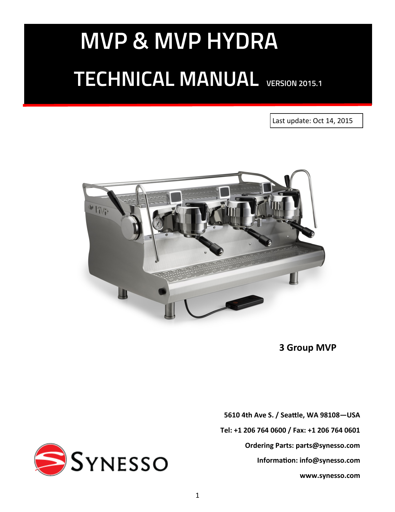 Synesso MVP Technical Manual | Manualzz