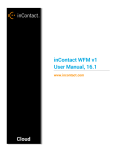 inContact WFM v1 Cloud User Manual