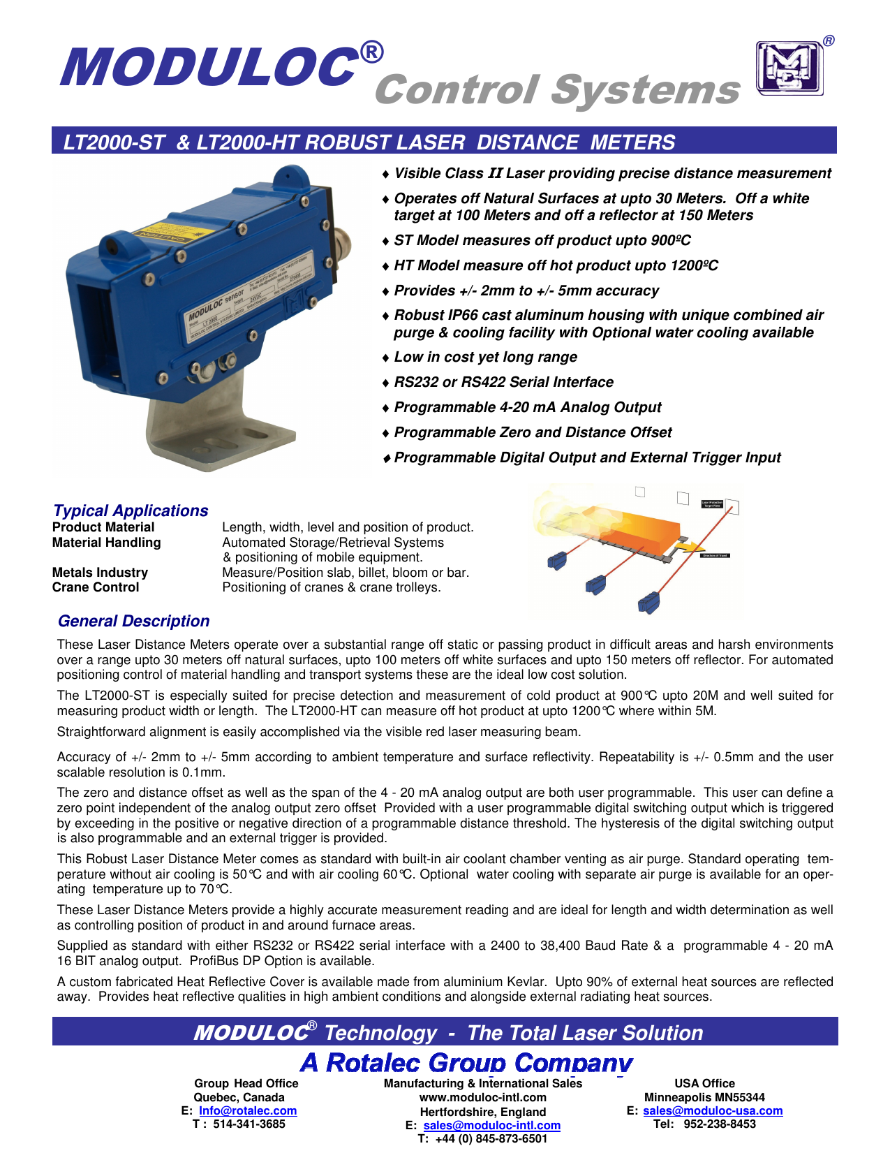 Datasheet - Moduloc Control Systems | Manualzz