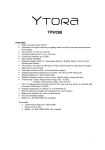 Ytora TPW288 manual