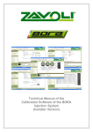 BORA Calibration Software Technical Manual  (Installer Version)
