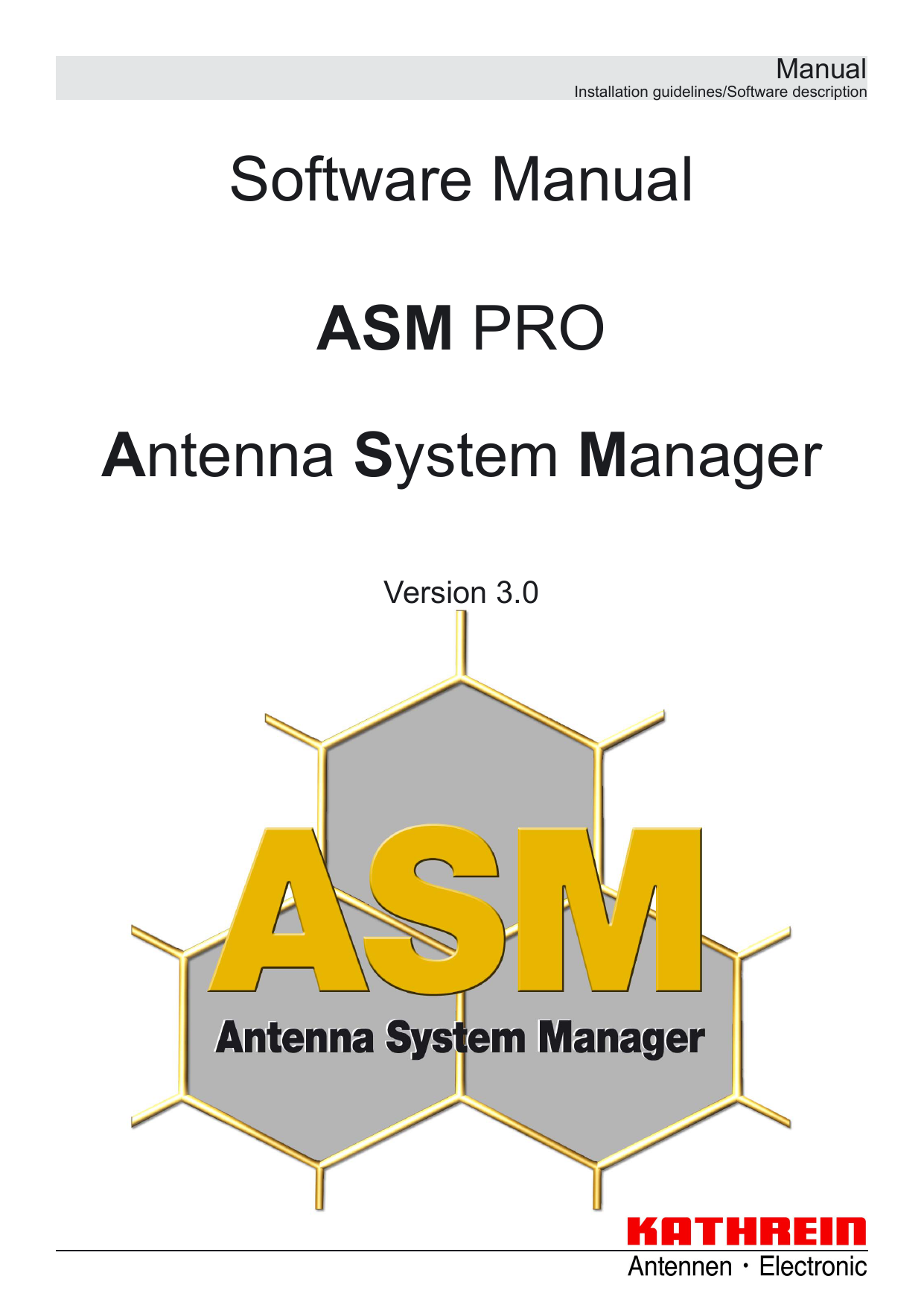 Software Manual ASM PRO Antenna System Manager Manualzz
