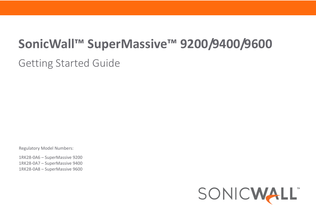 Supermassive 90 9400 9600 Getting Started Guide Manualzz