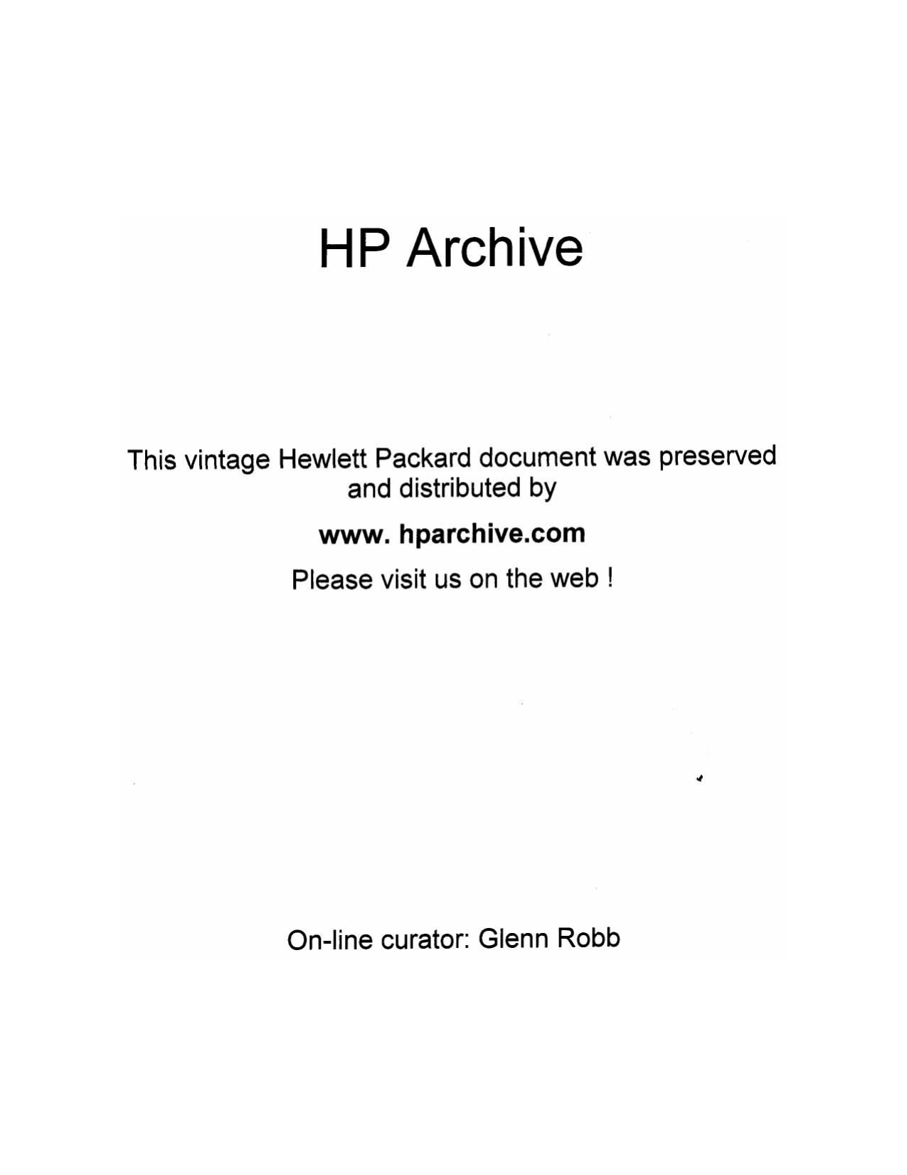 HP 803A VHF BRIDGE OPERATING &  SERVICE MANUAL 