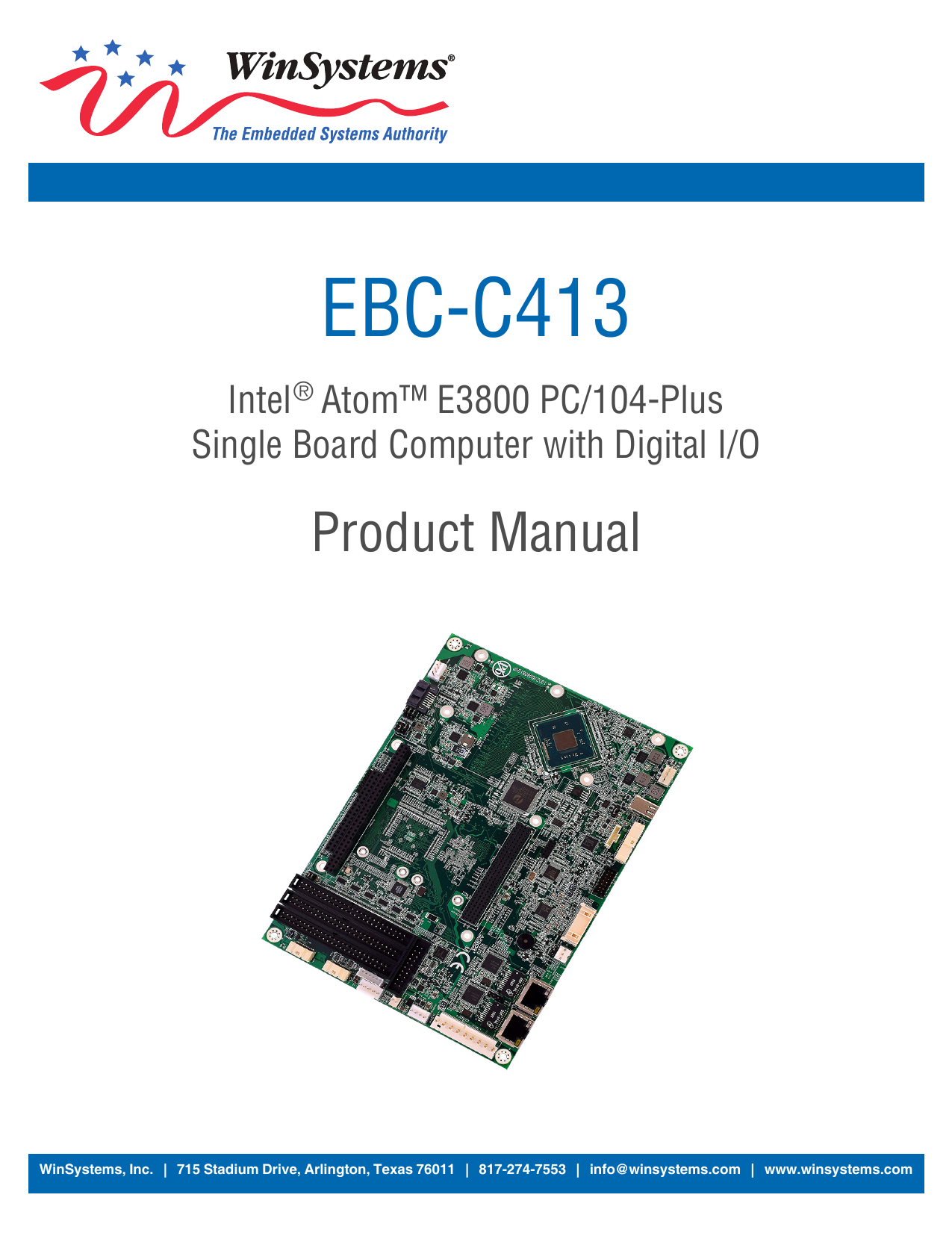 WinSystems EBCC413 Manualzz