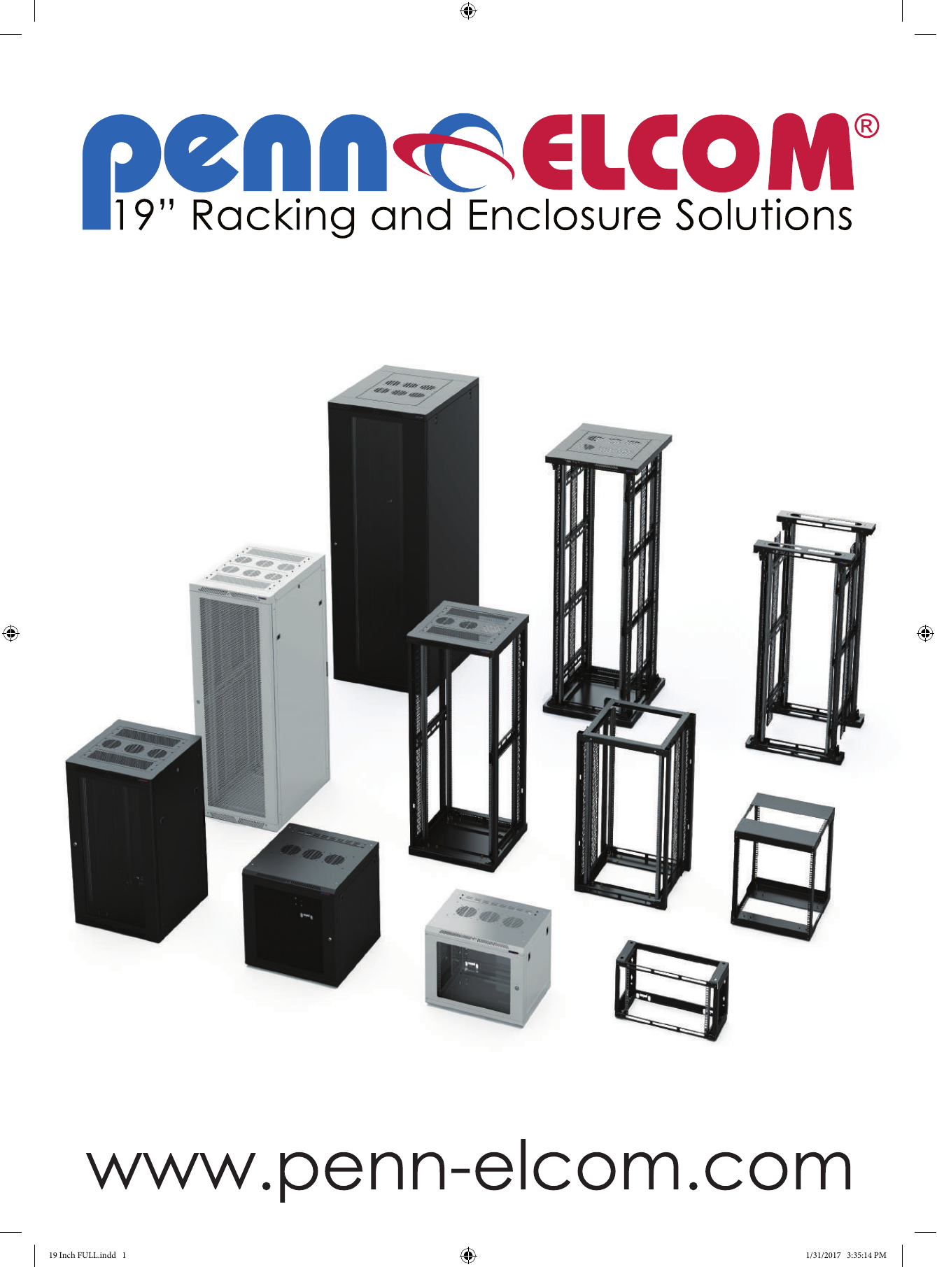 Penn Elcom R1268//05UK 1//2U FLANGED BLANK RACK PANEL Black STEEL