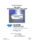 Nitrogen Oxides Analyzer TML41 M/H Instruction Manual