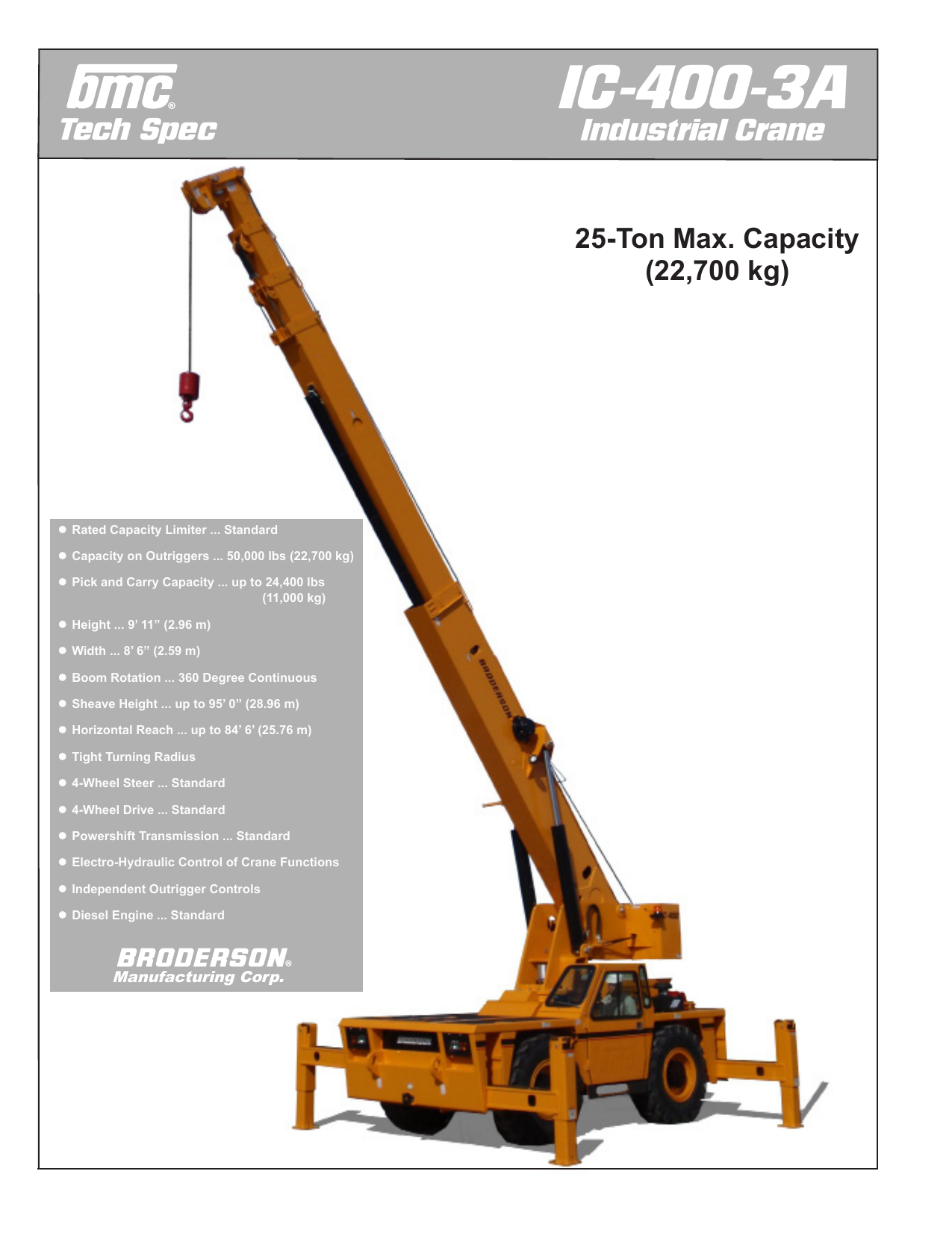 Ic 200 Broderson Load Chart