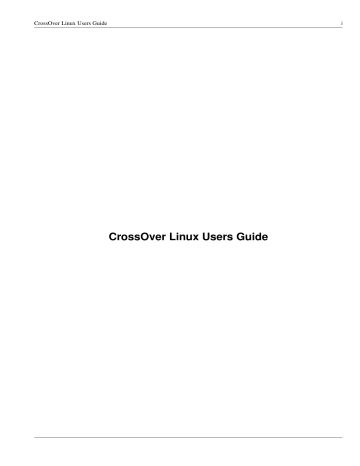 install crossover for linux