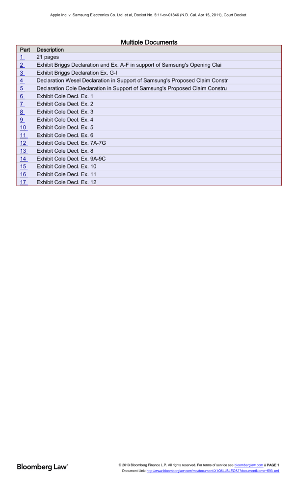 Multiple Documents A Case Study In Patent Litigation Apple V Manualzz
