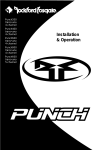 Rockford Fosgate PUNCH 600 Installation &amp; Operation Manual