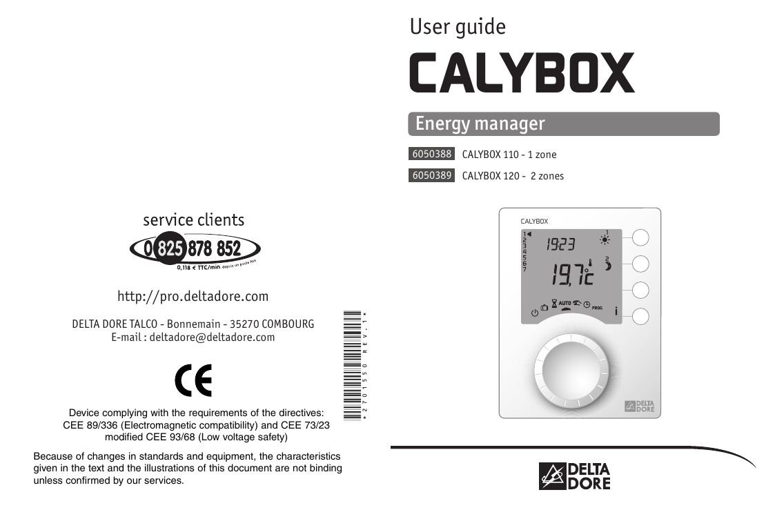 DELTA DORE CALYBOX 120 User manual | Manualzz