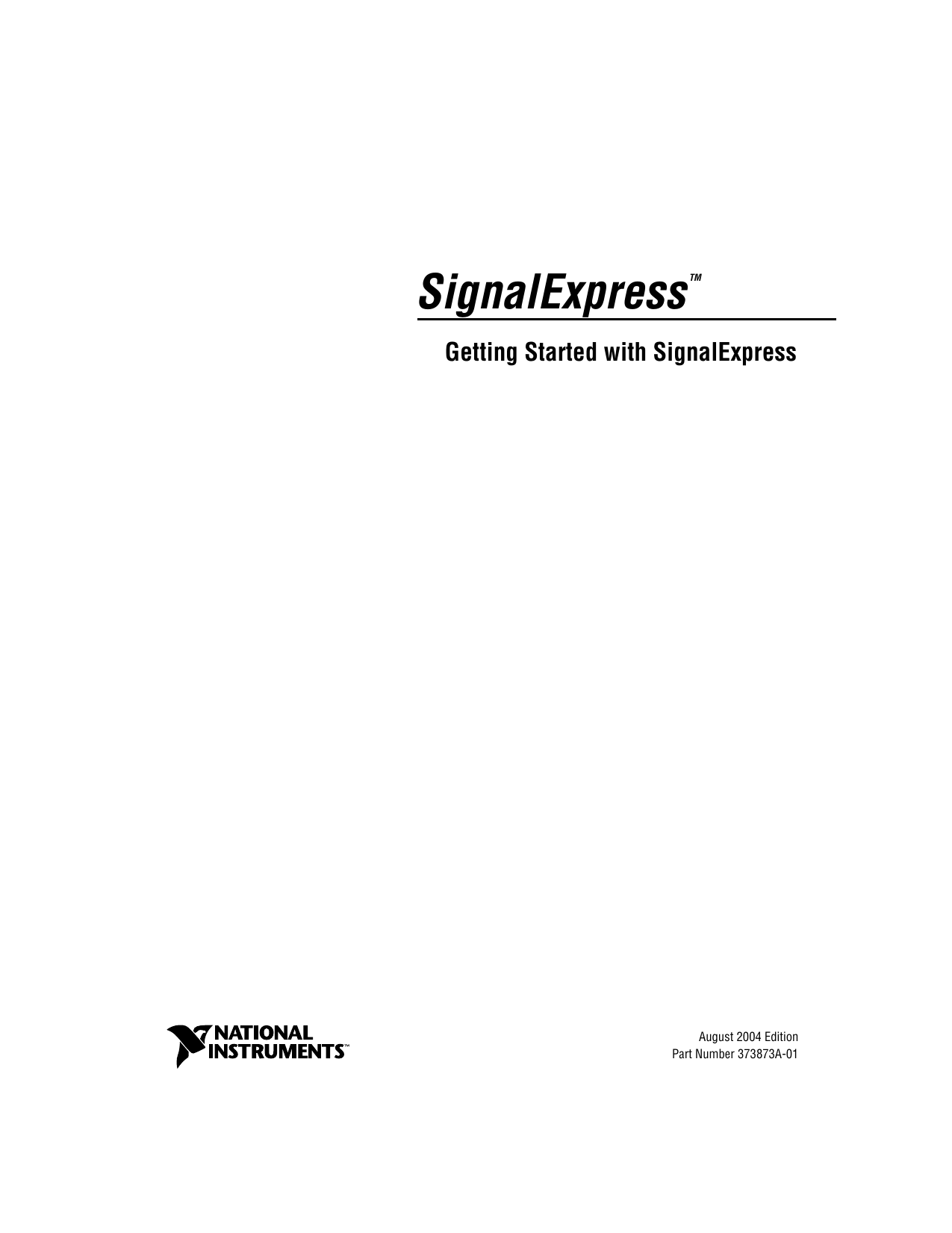 Signal Express Abbreviated Manual | Manualzz