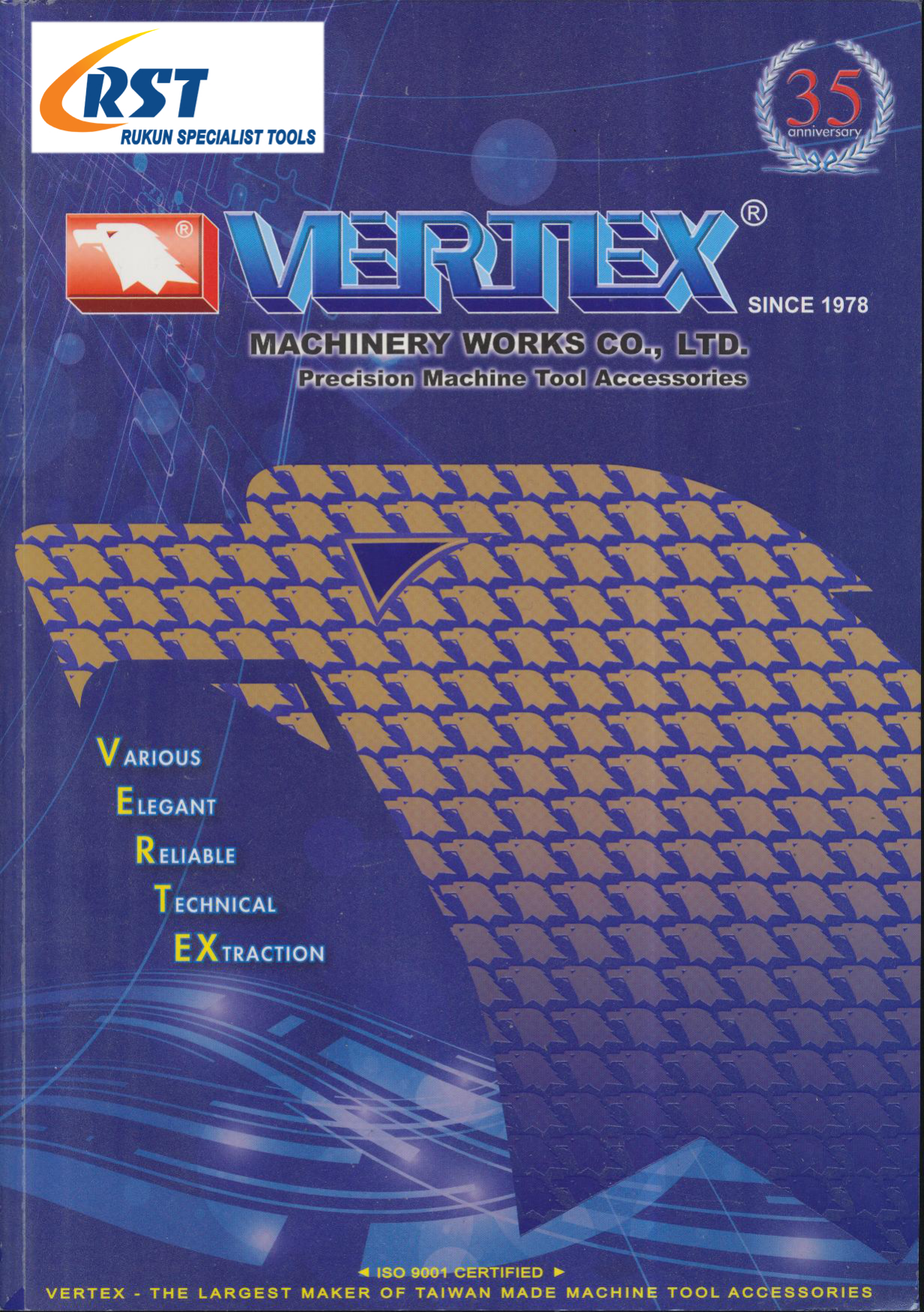 Vertex 8 pc 3 MT Imp & Met Posilock Milling Collet Chuck 3 Morse Taper 