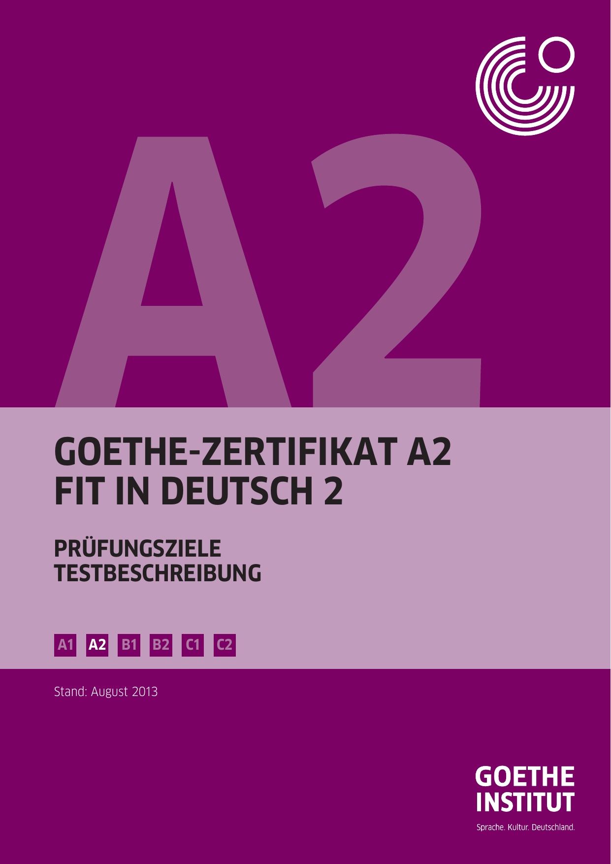 Goethe institut a1 prüfung beispiel