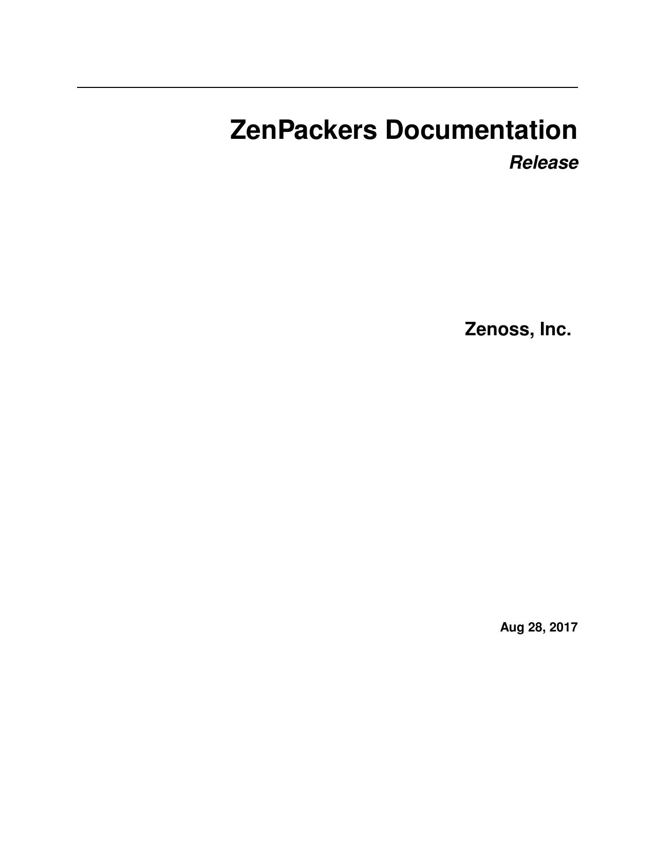 Zenpackers Documentation Manualzz