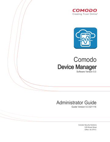 Comodo DM Admin Guide | Manualzz