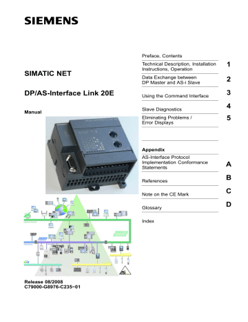 Siemens DP/AS-Interface Link 20E | Manualzz