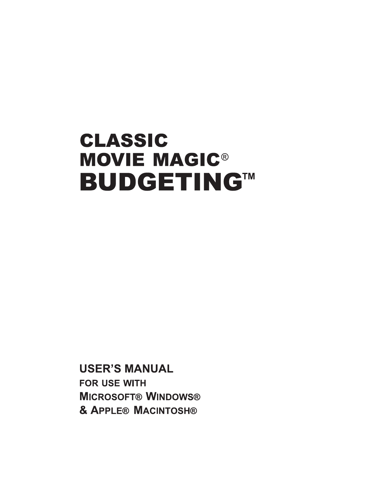 movie magic budgeting template